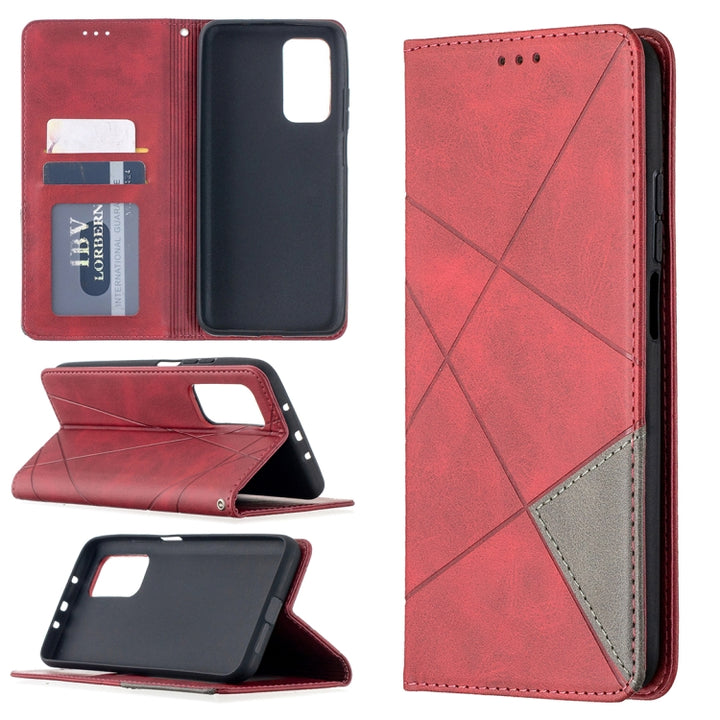 Rhombus Texture Horizontal Flip Magnetic Leather Case with Holder & Card Slots, For Nokia 2.4, For Nokia 3.4, For Xiaomi Mi 10T / 10 Pro 5G, For Xiaomi Mi 10T Lite 5G, For Xiaomi Mi Poco X3