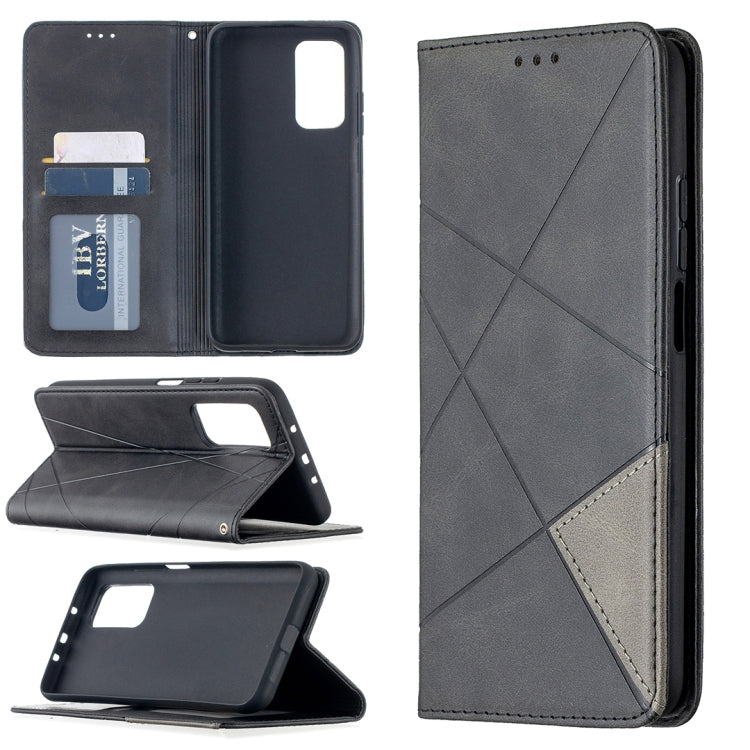 Rhombus Texture Horizontal Flip Magnetic Leather Case with Holder & Card Slots, For Nokia 2.4, For Nokia 3.4, For Xiaomi Mi 10T / 10 Pro 5G, For Xiaomi Mi 10T Lite 5G, For Xiaomi Mi Poco X3