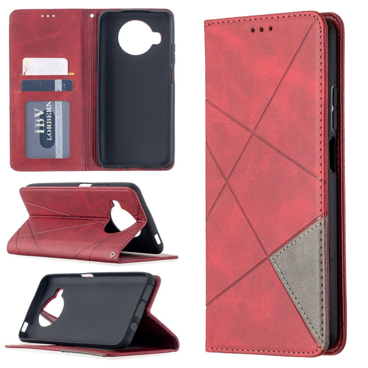 Rhombus Texture Horizontal Flip Magnetic Leather Case with Holder & Card Slots, For Nokia 2.4, For Nokia 3.4, For Xiaomi Mi 10T / 10 Pro 5G, For Xiaomi Mi 10T Lite 5G, For Xiaomi Mi Poco X3