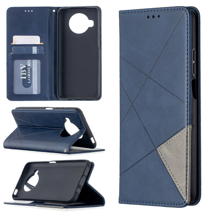 Rhombus Texture Horizontal Flip Magnetic Leather Case with Holder & Card Slots, For Nokia 2.4, For Nokia 3.4, For Xiaomi Mi 10T / 10 Pro 5G, For Xiaomi Mi 10T Lite 5G, For Xiaomi Mi Poco X3