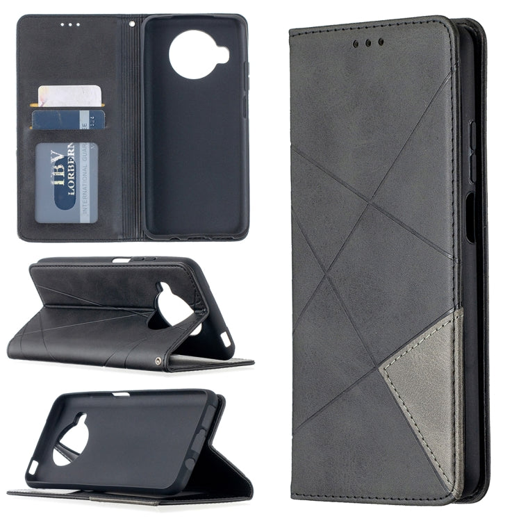 Rhombus Texture Horizontal Flip Magnetic Leather Case with Holder & Card Slots, For Nokia 2.4, For Nokia 3.4, For Xiaomi Mi 10T / 10 Pro 5G, For Xiaomi Mi 10T Lite 5G, For Xiaomi Mi Poco X3