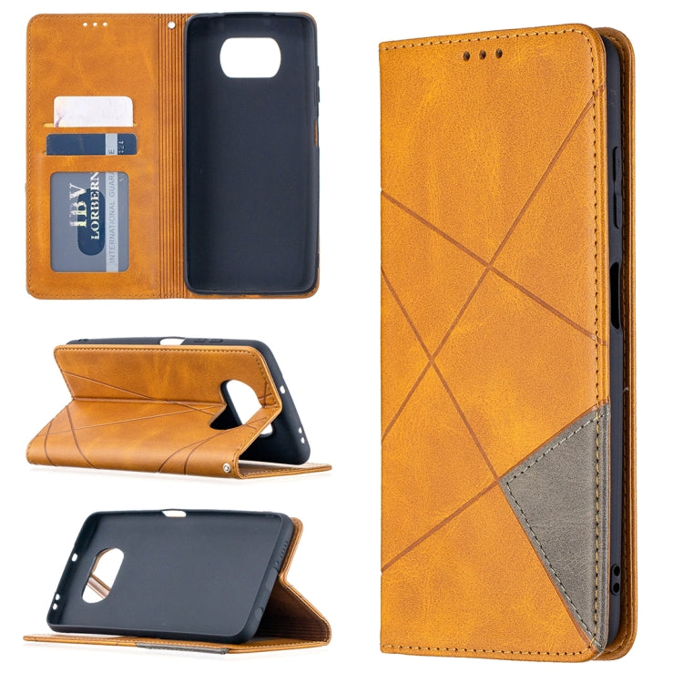 Rhombus Texture Horizontal Flip Magnetic Leather Case with Holder & Card Slots, For Nokia 2.4, For Nokia 3.4, For Xiaomi Mi 10T / 10 Pro 5G, For Xiaomi Mi 10T Lite 5G, For Xiaomi Mi Poco X3