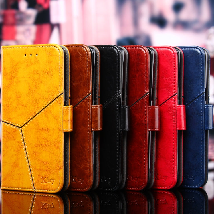 Geometric Stitching Horizontal Flip TPU + PU Leather Case with Holder & Card Slots & Wallet, For Nokia 9 PureView