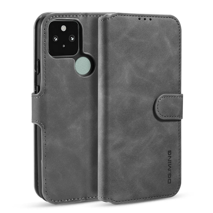 DG.MING Retro Oil Side Horizontal Flip Case with Holder & Card Slots & Wallet, For Google Pixel 5, For Google Pixel 5 XL / Pixel 4A 5G, For Samsung Galaxy A11 (US Version), For Samsung Galaxy M11 / A11 (EU Version), For Xiaomi Mi 10T Lite