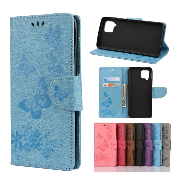 Butterflies Embossing Horizontal Flip Leather Case with Holder & Card Slots & Wallet, For Samsung Galaxy A42 5G, For Nokia 2.4