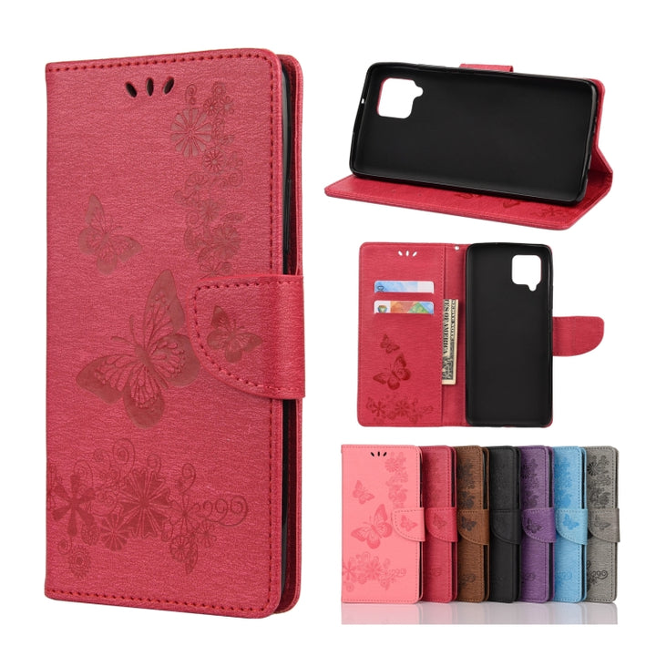 Butterflies Embossing Horizontal Flip Leather Case with Holder & Card Slots & Wallet, For Samsung Galaxy A42 5G, For Nokia 2.4