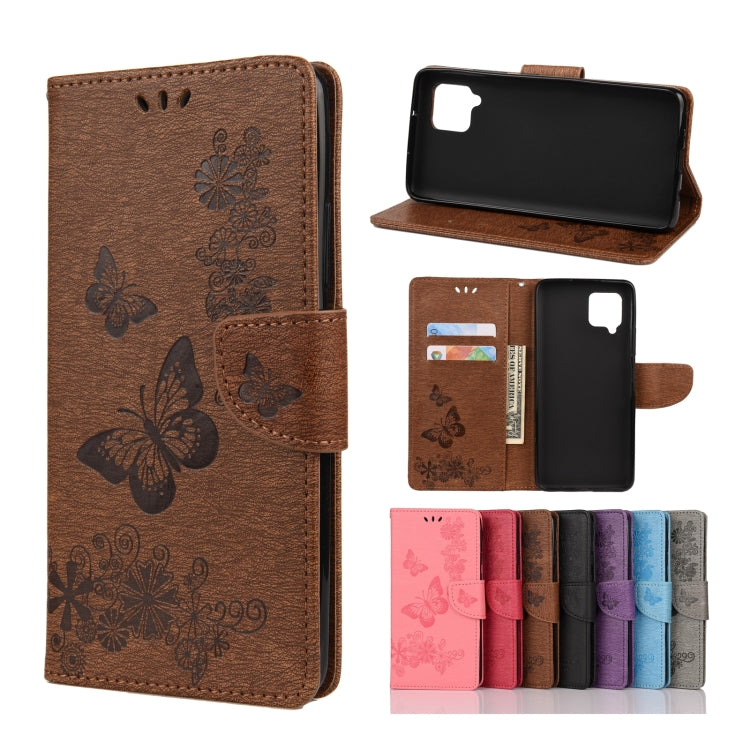 Butterflies Embossing Horizontal Flip Leather Case with Holder & Card Slots & Wallet, For Samsung Galaxy A42 5G, For Nokia 2.4