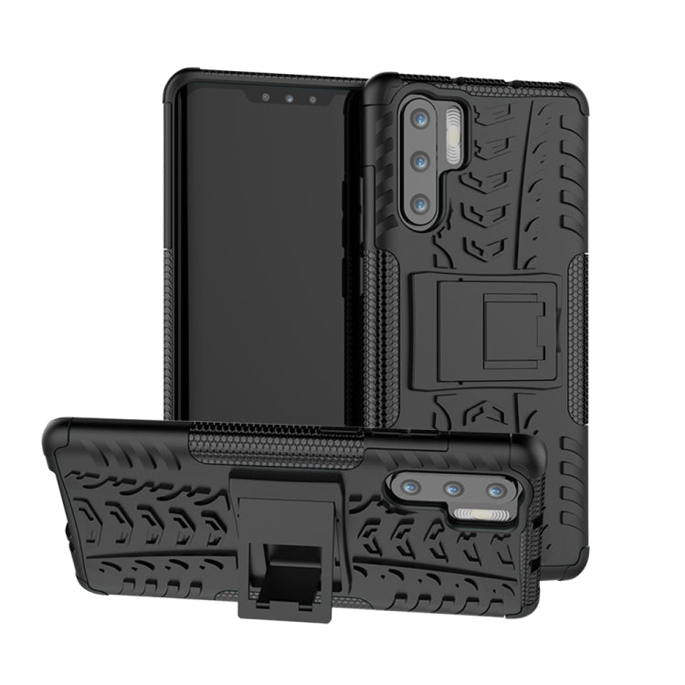 Tire Texture TPU+PC Shockproof Case for Huawei P30 Pro, with Holder, For Huawei P30 Pro