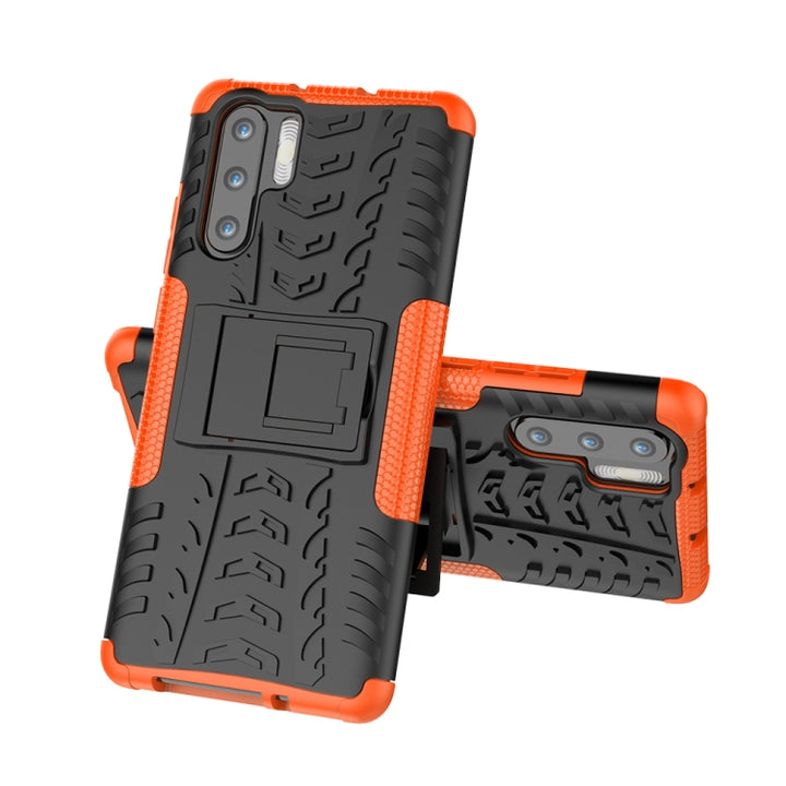 Tire Texture TPU+PC Shockproof Case for Huawei P30 Pro, with Holder, For Huawei P30 Pro