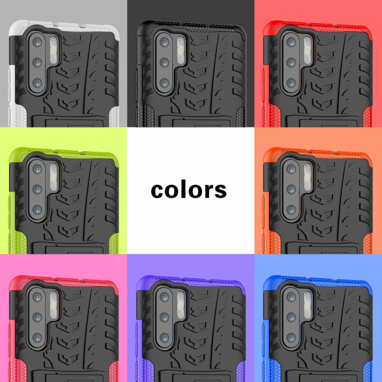 Tire Texture TPU+PC Shockproof Case for Huawei P30 Pro, with Holder, For Huawei P30 Pro