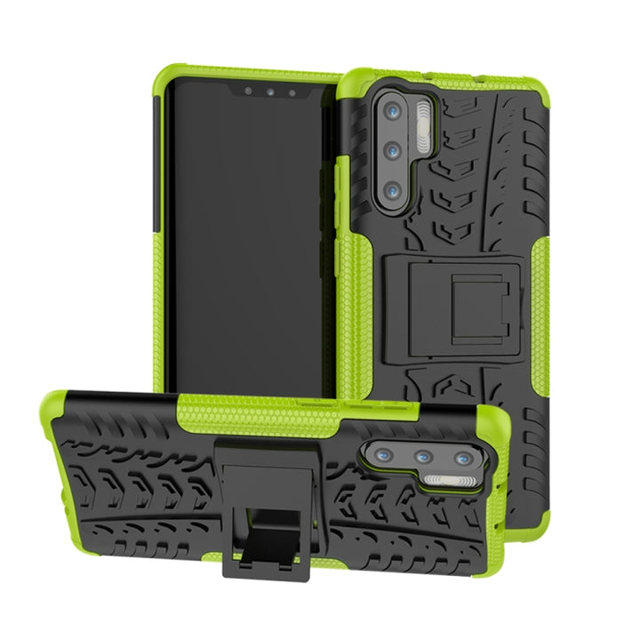 Tire Texture TPU+PC Shockproof Case for Huawei P30 Pro, with Holder, For Huawei P30 Pro