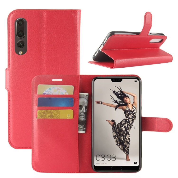 For Huawei  P20 Pro Litchi Texture Horizontal Flip Leather Case with Wallet & Holder & Card Slots, Huawei P20 Pro, For P20 Pro, For Huawei P20 Pro