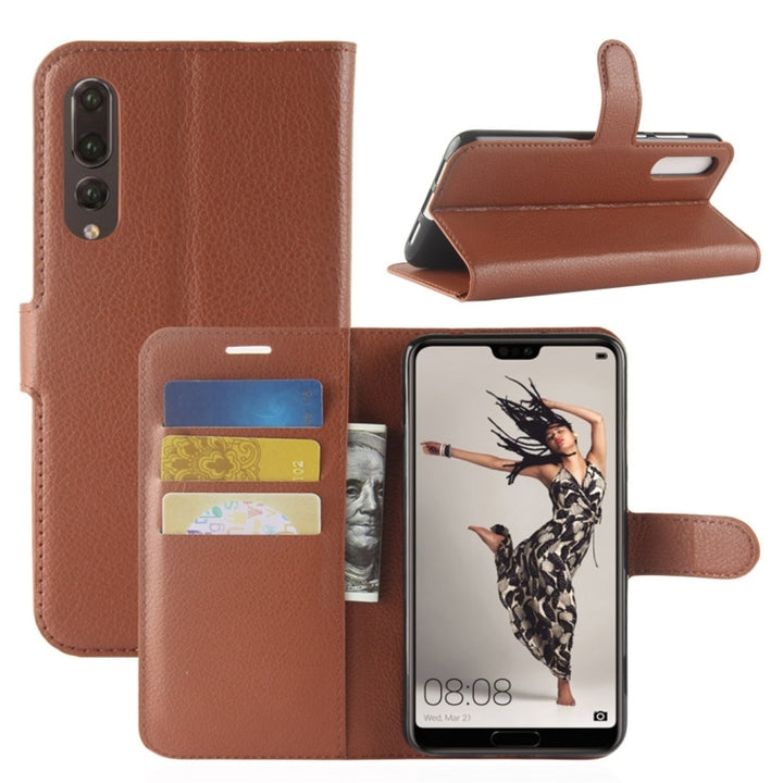 For Huawei  P20 Pro Litchi Texture Horizontal Flip Leather Case with Wallet & Holder & Card Slots, Huawei P20 Pro, For P20 Pro, For Huawei P20 Pro