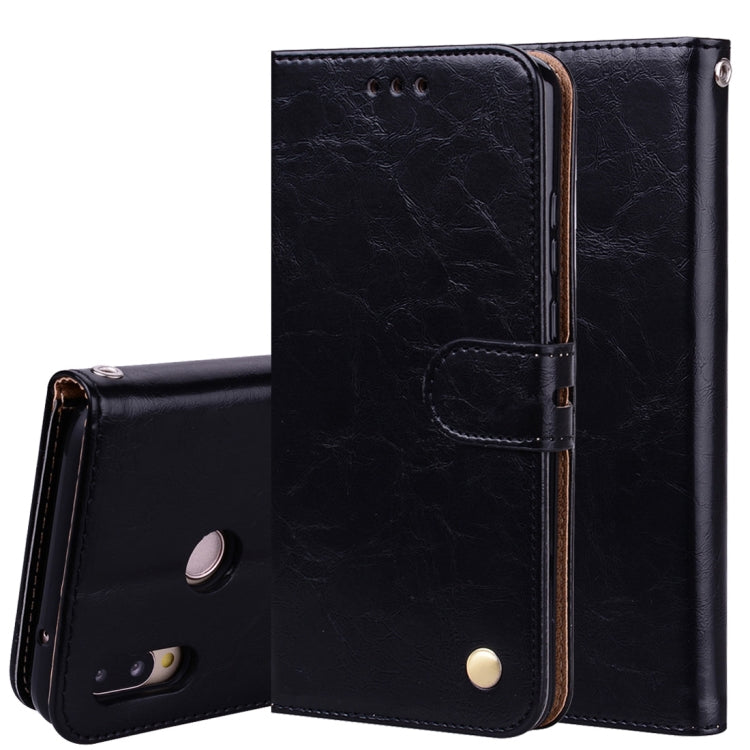 For Huawei P20 Lite Business Style Oil Wax Texture Horizontal Flip Leather Case with Holder & Card Slots & Wallet, For Huawei P20 Lite