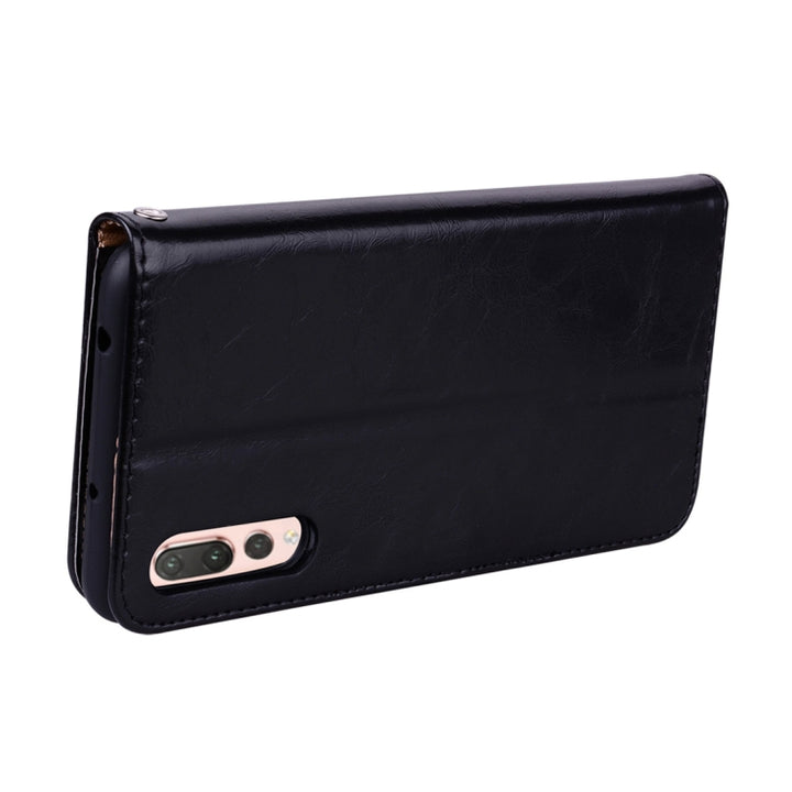 For Huawei P20 Pro Business Style Oil Wax Texture Horizontal Flip Leather Case with Holder & Card Slots & Wallet, For Huawei P20 Pro