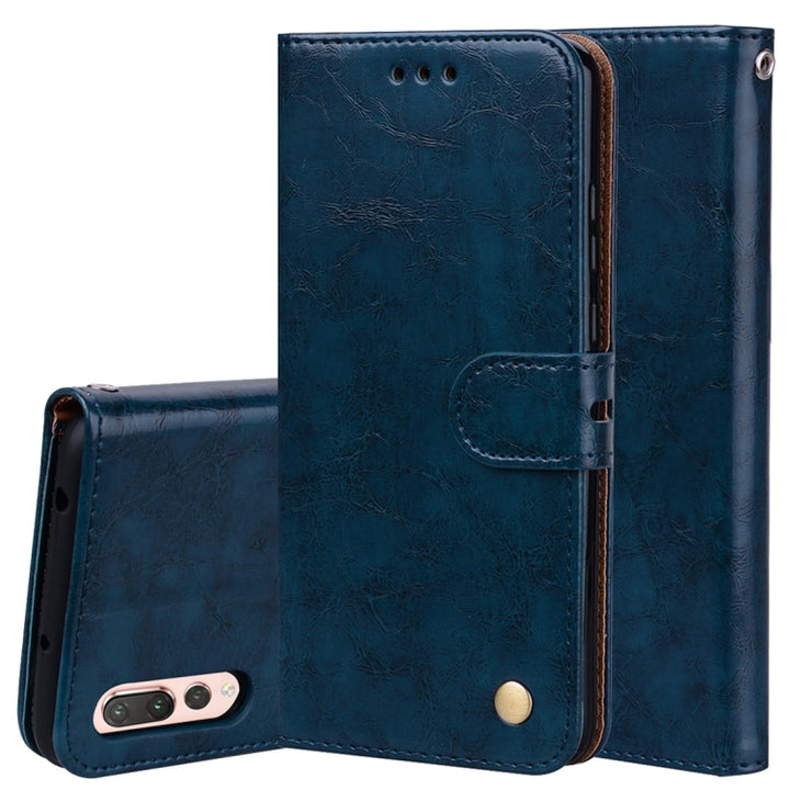 For Huawei P20 Pro Business Style Oil Wax Texture Horizontal Flip Leather Case with Holder & Card Slots & Wallet, For Huawei P20 Pro