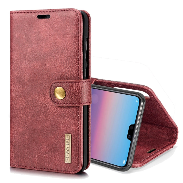 Crazy Horse Texture Flip Detachable Magnetic Leather Case for Huawei P20 Pro, with Holder & Card Slots & Wallet, Huawei P20 Pro