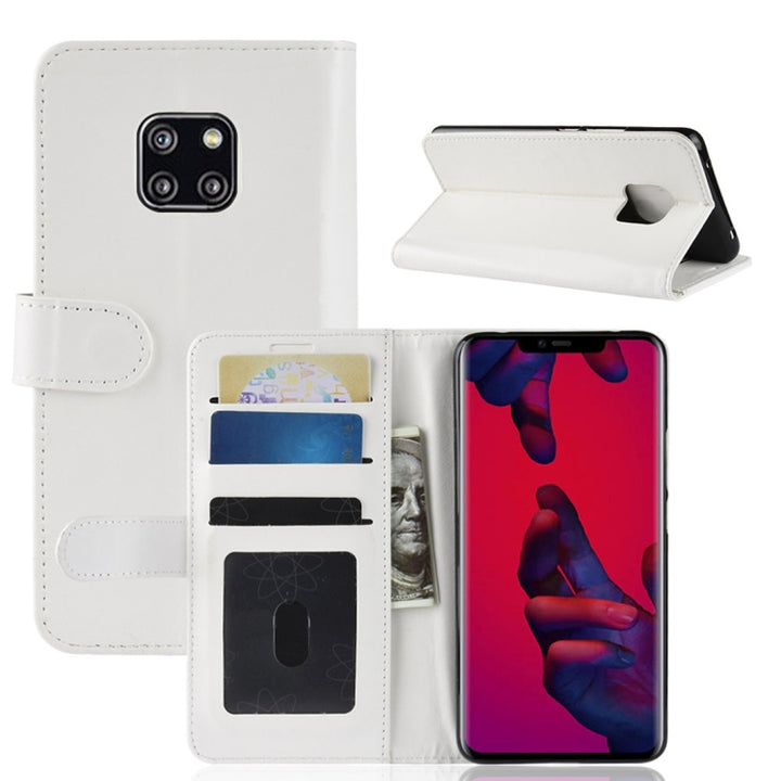 Retro Crazy Horse Texture Horizontal Flip Leather Case for Huawei Mate 20 Pro, with Holder & Card Slots & Wallet, For Huawei Mate 20 Pro