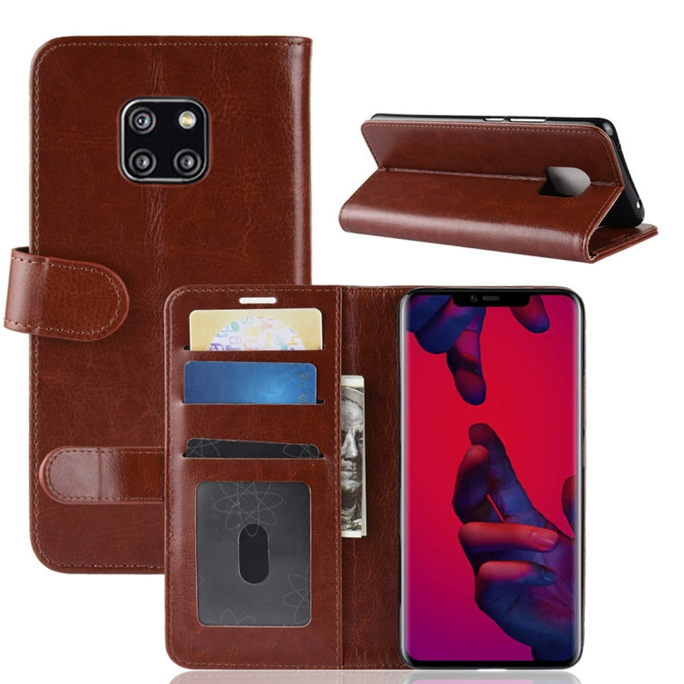 Retro Crazy Horse Texture Horizontal Flip Leather Case for Huawei Mate 20 Pro, with Holder & Card Slots & Wallet, For Huawei Mate 20 Pro