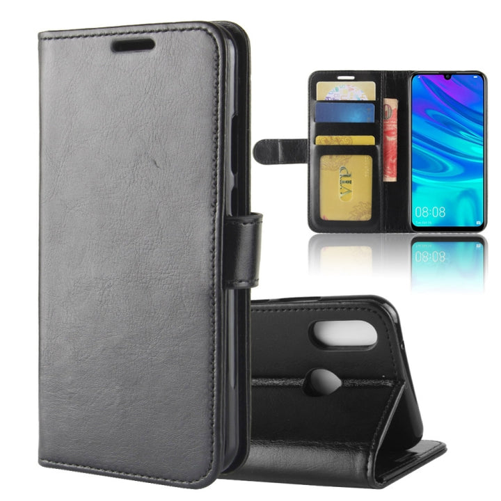 R64 Texture Single Fold Horizontal Flip Leather Case for Huawei P30 Lite, with Holder & Wallet & Card Slots & Photo Frame, For Huawei P30 Lite