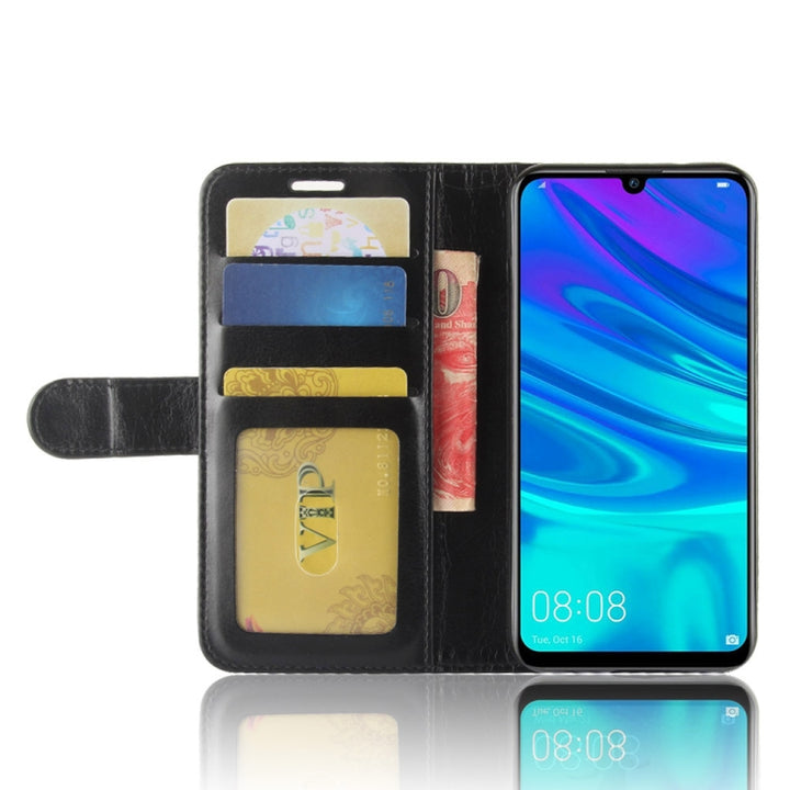 R64 Texture Single Fold Horizontal Flip Leather Case for Huawei P30 Lite, with Holder & Wallet & Card Slots & Photo Frame, For Huawei P30 Lite