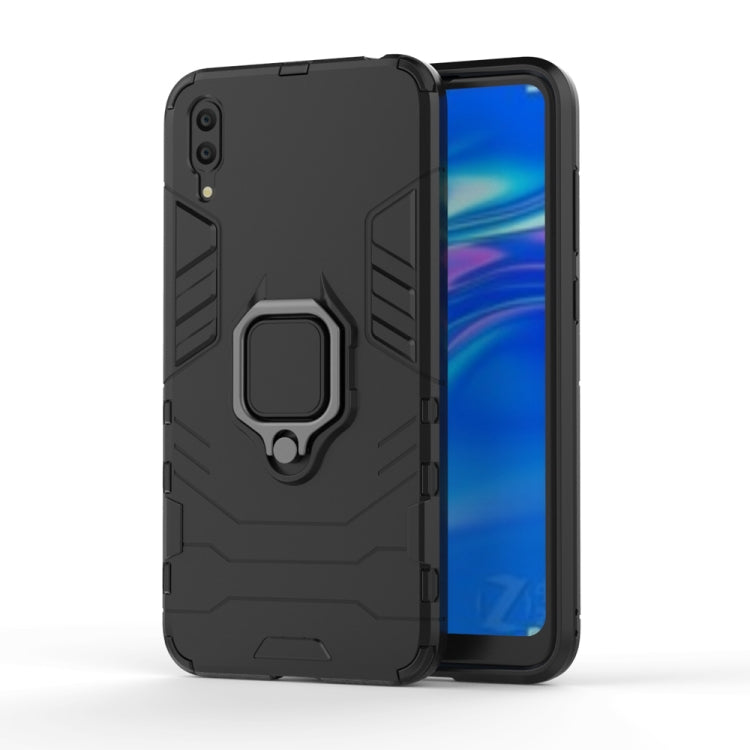 PC + TPU Shockproof Protective Case for Huawei  Enjoy 9, with Magnetic Ring Holder, For Huawei Enjoy 9