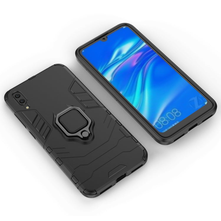 PC + TPU Shockproof Protective Case for Huawei  Enjoy 9, with Magnetic Ring Holder, For Huawei Enjoy 9