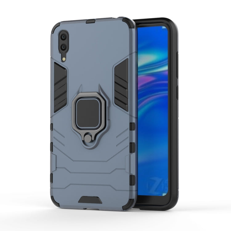 PC + TPU Shockproof Protective Case for Huawei  Enjoy 9, with Magnetic Ring Holder, For Huawei Enjoy 9