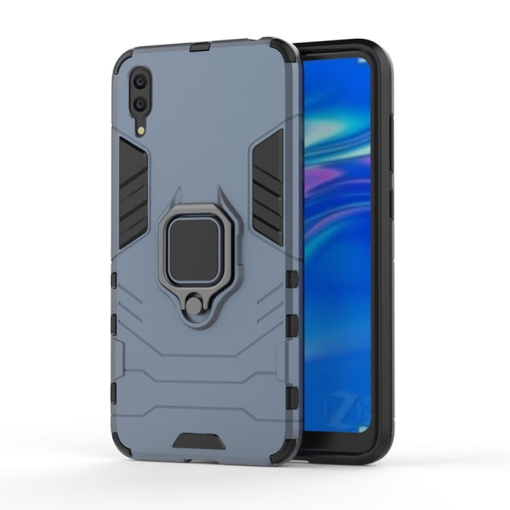 PC + TPU Shockproof Protective Case for Huawei  Enjoy 9, with Magnetic Ring Holder, For Huawei Enjoy 9