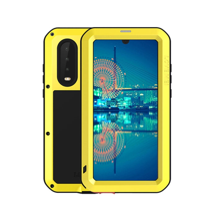 LOVE MEI Powerful Dustproof Shockproof Splashproof Metal + Silicone Combination Case for Huawei P30, Huawei P30