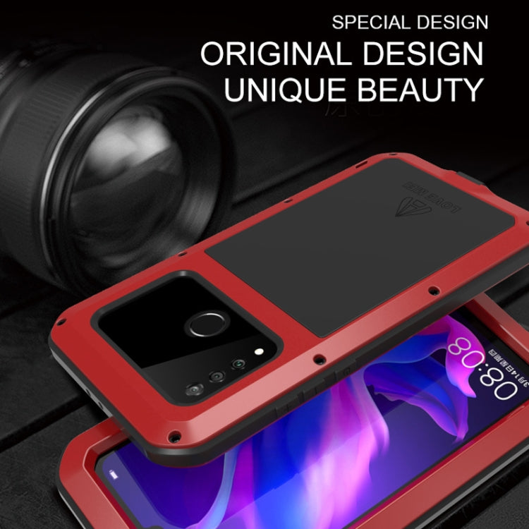 LOVE MEI Powerful Dustproof Shockproof Splashproof Metal + Silicone Combination Case for Huawei P30 Lite, Huawei P30 Lite