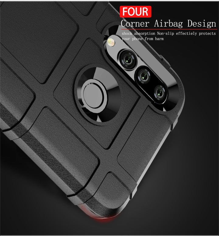 Shockproof Rugged Shield Full Coverage Protective Silicone Case for Huawei P Smart+ 2019, Huawei P Smart+ 2019, For Huawei P Smart+ 2019