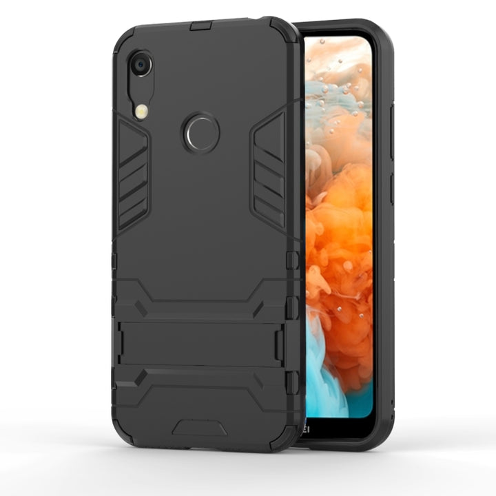 Shockproof PC + TPU Case for Huawei Y6 (2019), with Holder, For Huawei  Y6 (2019), For Huawei Y6 (2019)