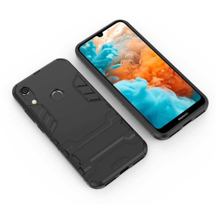 Shockproof PC + TPU Case for Huawei Y6 (2019), with Holder, For Huawei  Y6 (2019), For Huawei Y6 (2019)