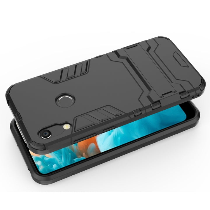 Shockproof PC + TPU Case for Huawei Y6 (2019), with Holder, For Huawei  Y6 (2019), For Huawei Y6 (2019)