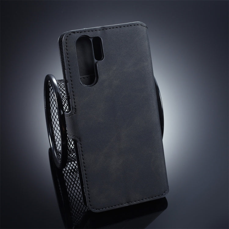 DG.MING Retro Oil Side Horizontal Flip Protective Case for Huawei P30 Pro, with Holder & Card Slots & Wallet, Huawei P30 Pro