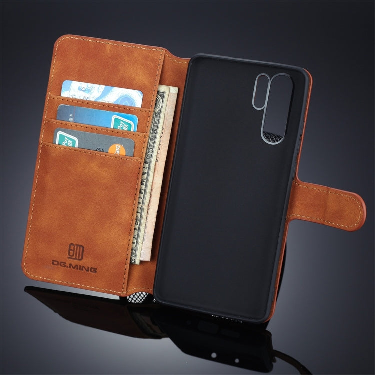 DG.MING Retro Oil Side Horizontal Flip Protective Case for Huawei P30 Pro, with Holder & Card Slots & Wallet, Huawei P30 Pro