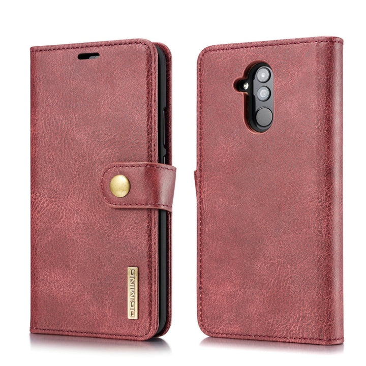 DG.MING Crazy Horse Texture Flip Detachable Magnetic Leather Case for Huawei Mate 20 Lite / Maimang 7, with Holder & Card Slots & Wallet, Huawei Mate 20 Lite / Maimang 7