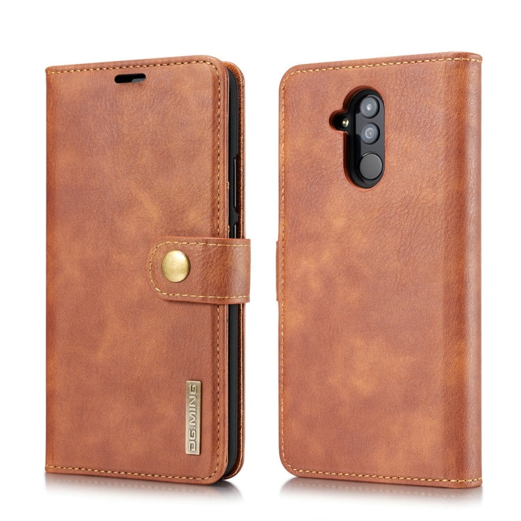 DG.MING Crazy Horse Texture Flip Detachable Magnetic Leather Case for Huawei Mate 20 Lite / Maimang 7, with Holder & Card Slots & Wallet, Huawei Mate 20 Lite / Maimang 7