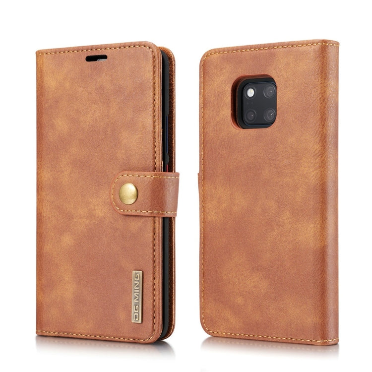 DG.MING Crazy Horse Texture Flip Detachable Magnetic Leather Case for Huawei Mate 20 Pro, with Holder & Card Slots & Wallet, Huawei Mate 20 Pro