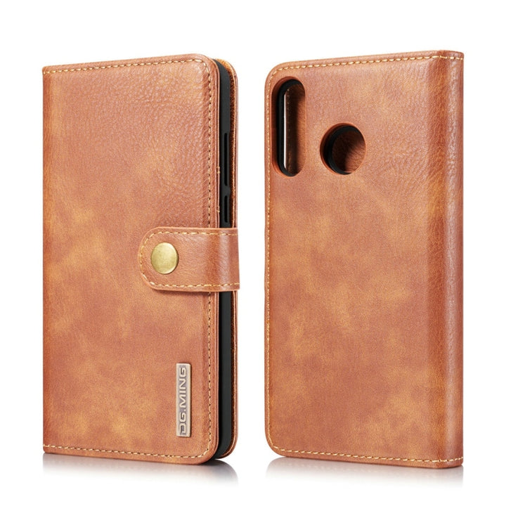 DG.MING Crazy Horse Texture Flip Detachable Magnetic Leather Case for Huawei P30 Lite, with Holder & Card Slots & Wallet, For Huawei P30 Lite, Huawei P30 Lite