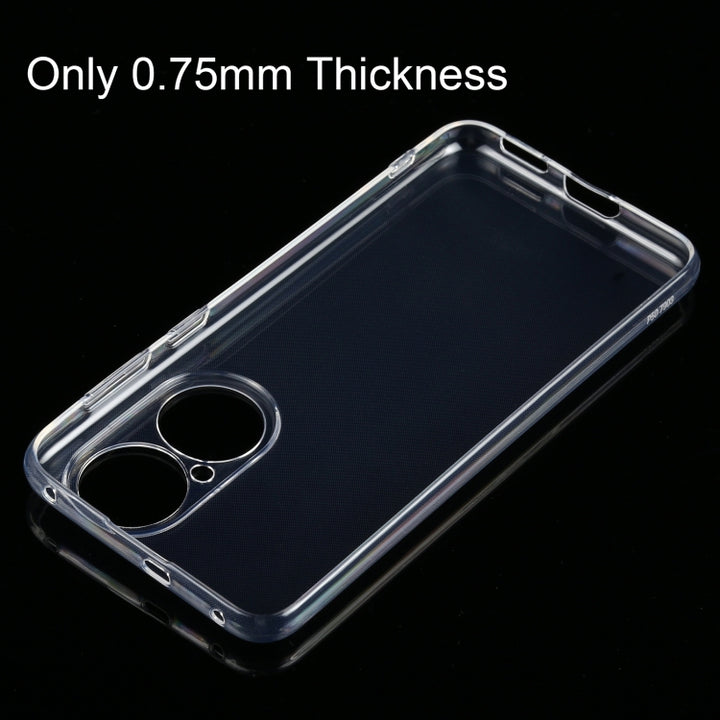 For Huawei P50 0.75mm Ultra-thin Transparent TPU Soft Protective Case, For Huawei P50