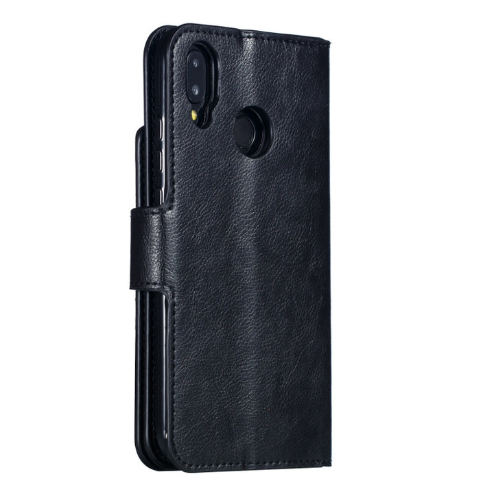 Multifunctional Litchi Texture Horizontal Flip Leather Case for Huawei P20 Lite, with Nine Card Slot & Holder & Wallet, For Huawei P20 Lite