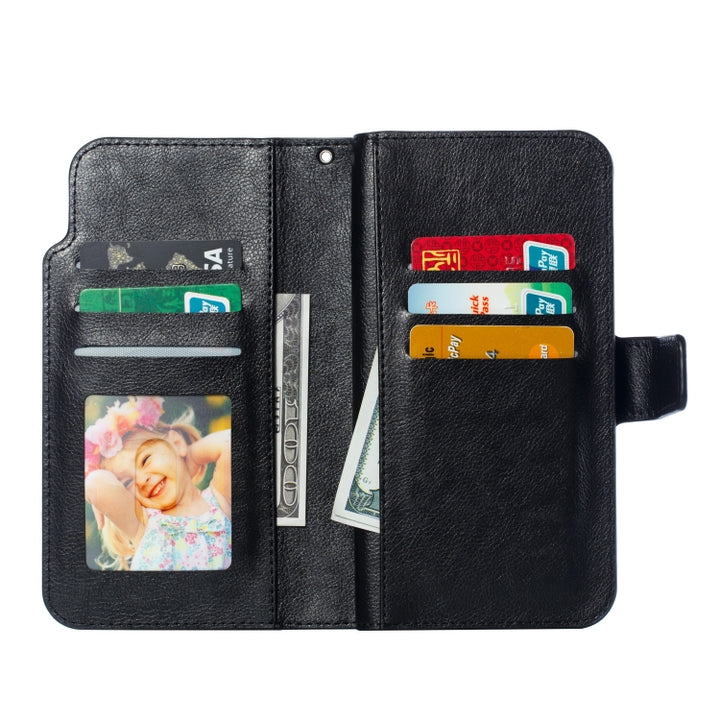 Multifunctional Litchi Texture Horizontal Flip Leather Case for Huawei P20 Lite, with Nine Card Slot & Holder & Wallet, For Huawei P20 Lite