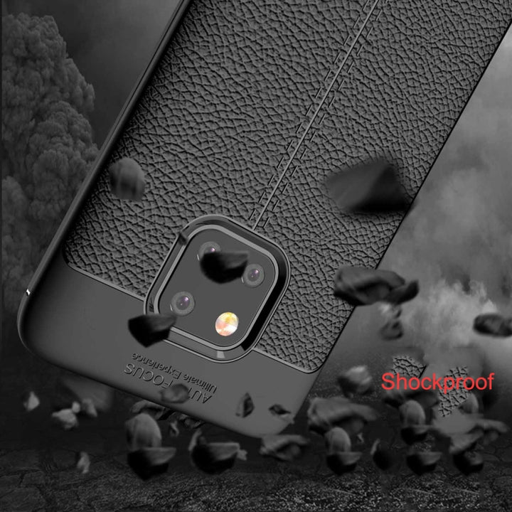 Litchi Texture TPU Shockproof Case for Huawei Mate 20 Pro, For Huawei Mate 20 Pro, Huawei Mate 20 Pro, For Mate 20 Pro