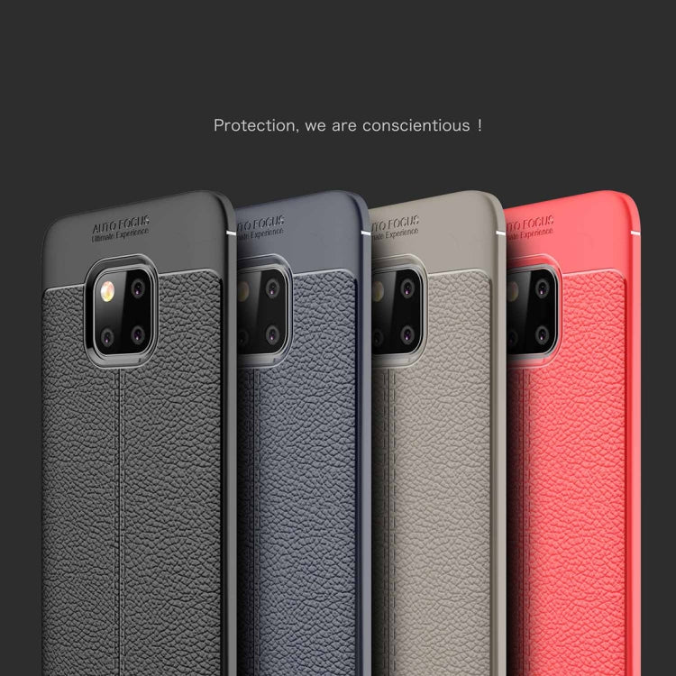 Litchi Texture TPU Shockproof Case for Huawei Mate 20 Pro, For Huawei Mate 20 Pro, Huawei Mate 20 Pro, For Mate 20 Pro