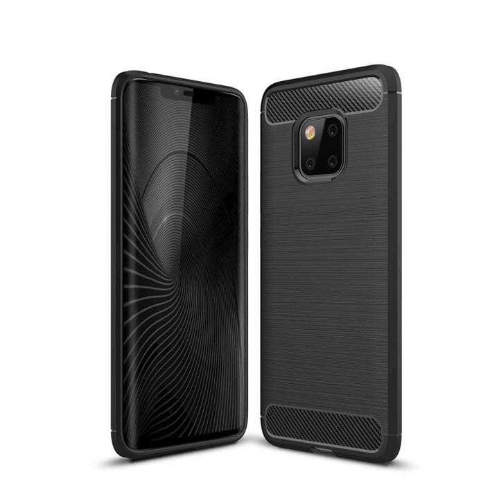 Brushed Texture Carbon Fiber Shockproof TPU Case for Huawei Mate 20 Pro, For Mate 20 Pro, For Huawei Mate 20 Pro