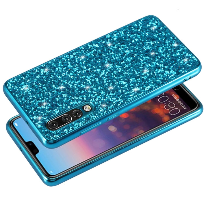 Glitter Powder Shockproof TPU Case for Huawei P30, For Huawei P30