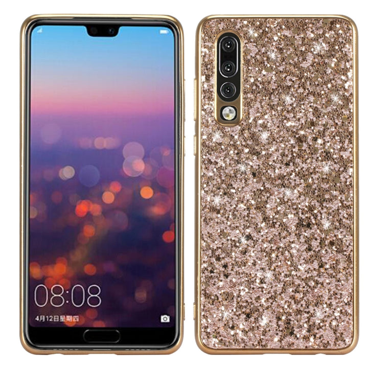 Glitter Powder Shockproof TPU Case for Huawei P30, For Huawei P30