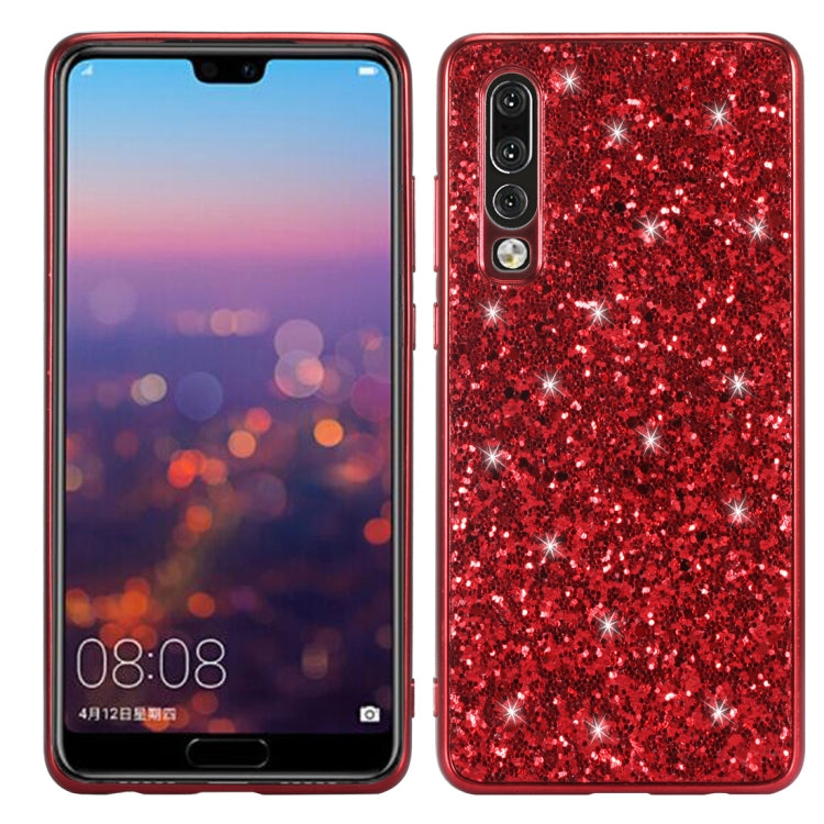 Glitter Powder Shockproof TPU Case for Huawei P30, For Huawei P30